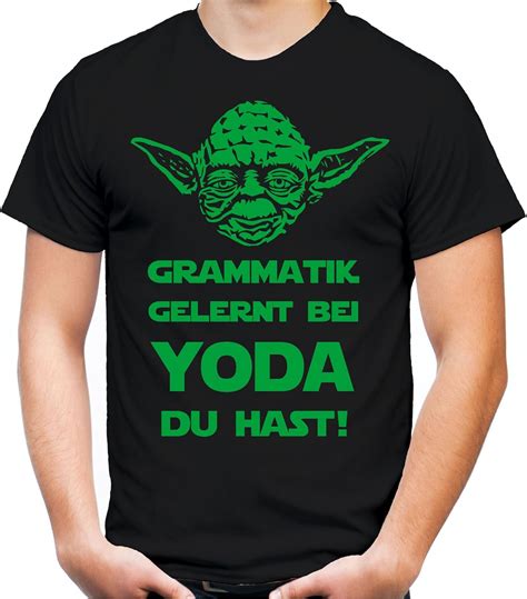 Yoda Spruch T Shirt Star Wars Lustige Darth Zitate Sith Vader Männer Herren