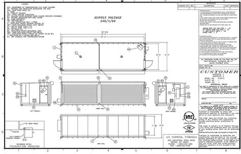 Shipping Container Technical Drawings