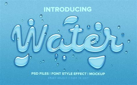 Water Font Effect Images Free Vectors Stock Photos And Psd