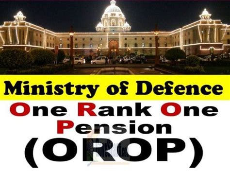 Next Revision Of Pension Of Defence Forces Personnel Family Pensioner Under One Rank One