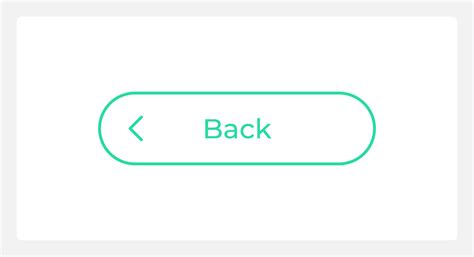 Hover Back Button Ui Element Template Editable Isolated Vector