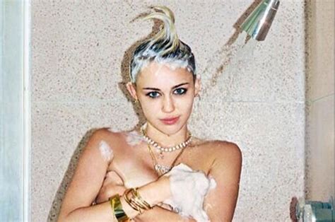 miley cyrus gets hot and steamy in sexy shower snap for rolling stone magazine daily star