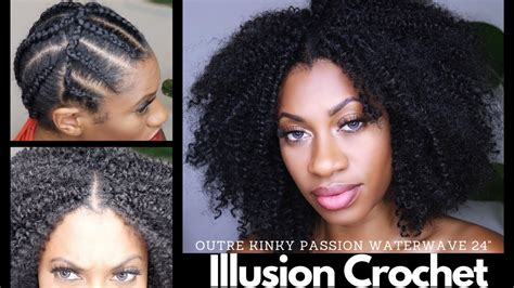 Illusion Crochet Only Braids Pack Of Hair Outre Kinky Passion Water Wave Youtube