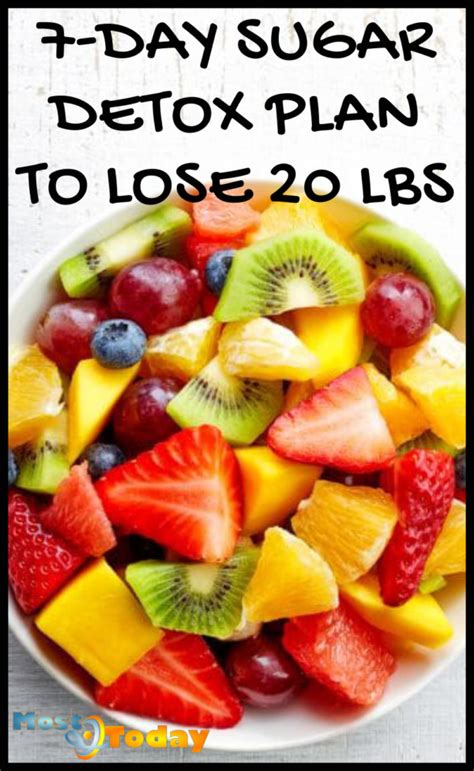 7 Day Sugar Detox Plan To Lose 20 Lbs Most Today