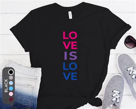 Love Is Love Shirt Bisexual Love Is Love Bisexual Pride Etsy