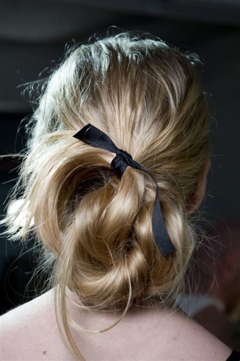 5 More Surprisingly Chic Ways To Wear A Simple Ribbon In Your Hair Glamour