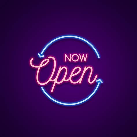 Now Open Neon Sign Neon Signs For Business By Neonize
