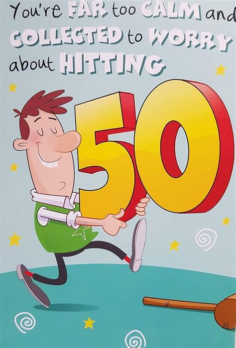 Male 50th Birthday Funny Joke Birthday Card Uk Kitchen And Home