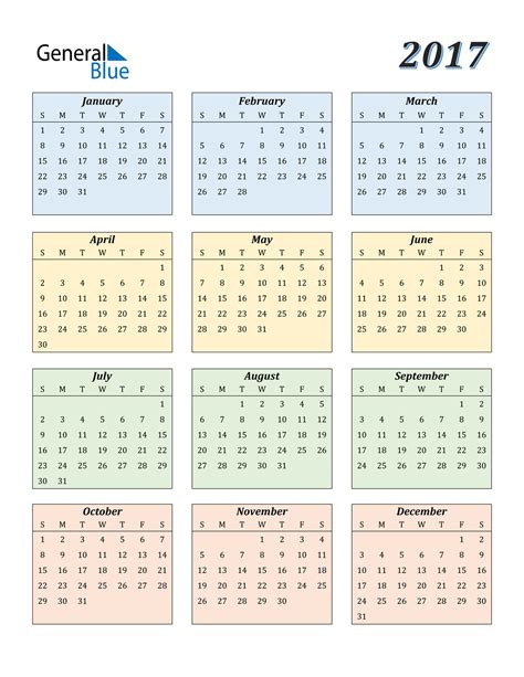 Monthly Calendar For 2017 Printable Motorslawpc