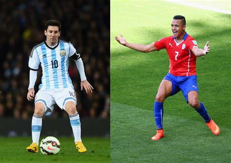 The 2015 copa america champion will be decided on saturday evening as tournament hosts chile seek to send favourites argentina packing from both chile and argentina have a chance of seeing one of their players presented with this year's copa america golden boot award as eduardo vargas. Argentina vs. Chile Copa America 2015 Final: Predictions ...