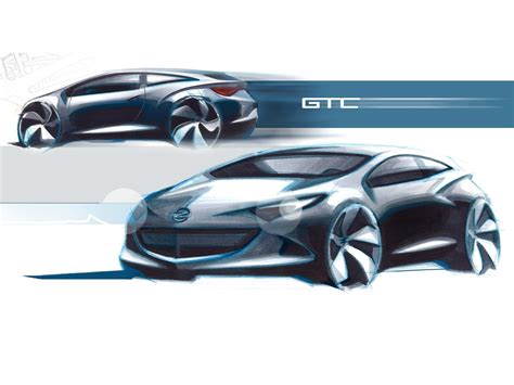 Opel Astra Gtc Design Sketches Car Body Design Concept Cars