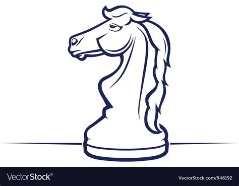 Chess Horse Royalty Free Vector Image Vectorstock Ad Royalty