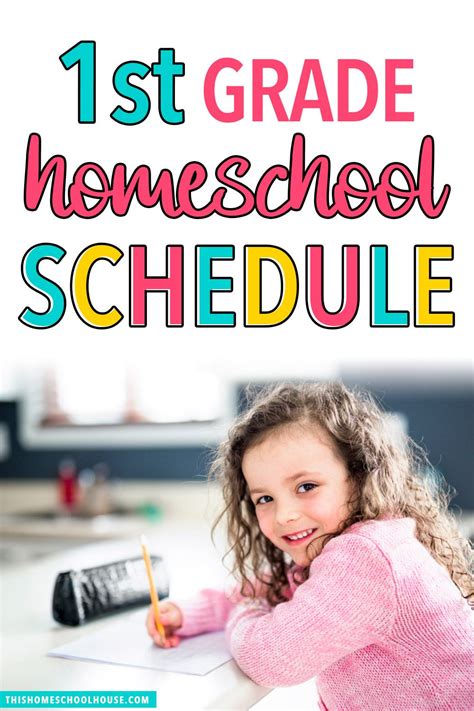 Our 1st Grade Homeschool Schedule That Works So Well Homeschool