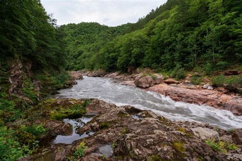 Premium Photo Granite Canyon Of The Belaya River Between Dakhovskaya