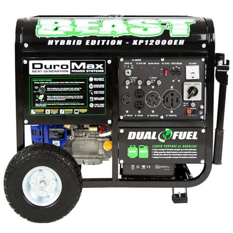 Duromax Xp12000eh 9500 Watt 18 Hp Dual Fuel Powered Portable Hybrid