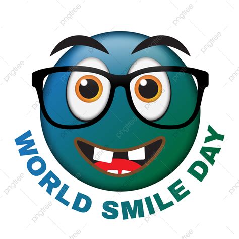 world emoji day vector design images world smile day smiley blue emoji with glasses free vector