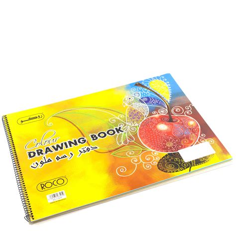 روكو كولور دفتر اسكتش لون مثقوب الوان متنوعة 25 × 353 سم بي 4