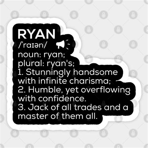 Ryan Name Definition Ryan Meaning Ryan Name Meaning Ryan Sticker