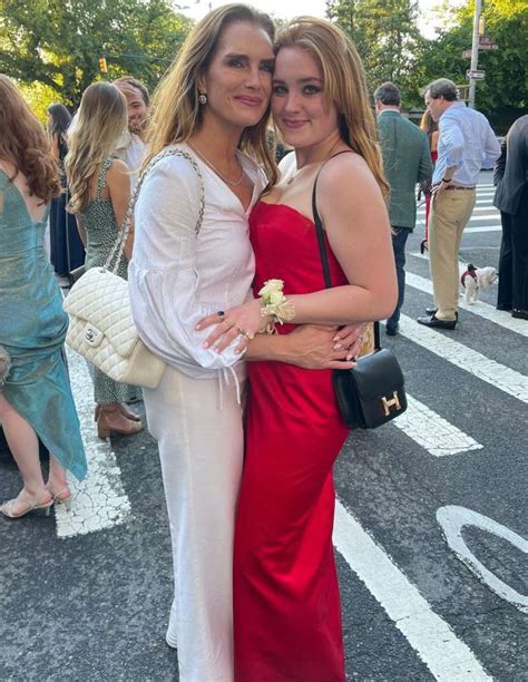 Brooke Shields Daughter Rowan Wears 1998 Golden Globes Dress To Prom