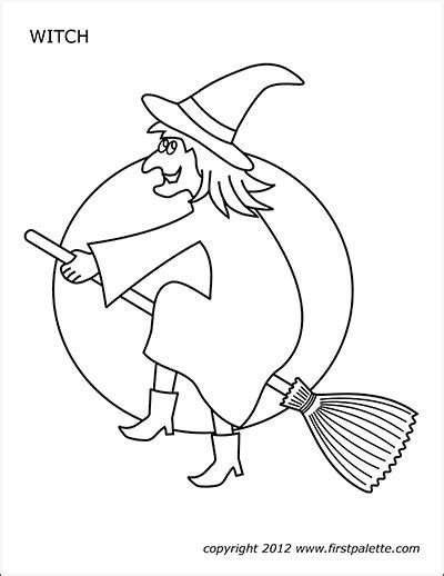 Witch Free Printable Templates And Coloring Pages