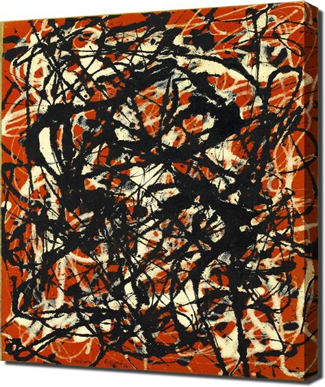 Classic Canvas Jackson Pollock Free Form Pintura En Lienzo Cuadro