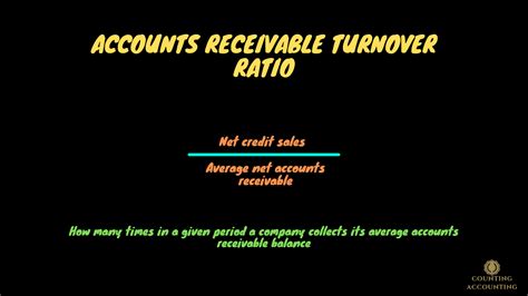 Accounts Receivable Turnover Ratio Formula Example Calculator