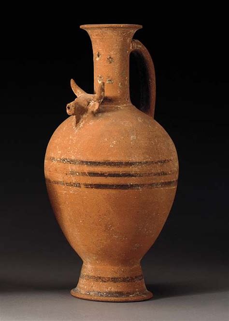 A Cypriot Bichrome Red Ware Jug Cypro Archaic Ii To Cypro Classical I