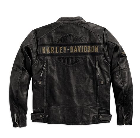 The leather jackets from harley davidson's collection are perfect for channeling joey ramone or david beckham's signature look. Harley-Davidson Mens Passing Link Leather Riding Jacket ...