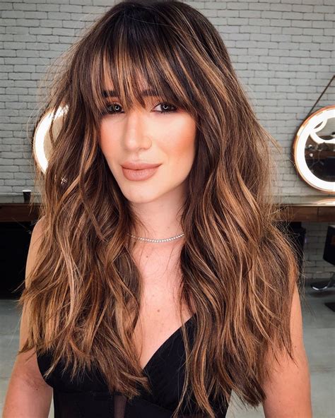 50 Prettiest Long Layered Haircuts With Bangs For 2023 Hair Adviser