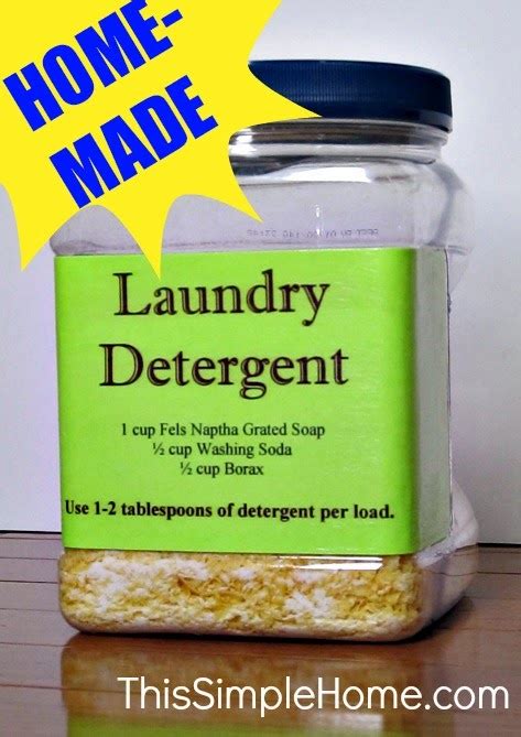 Homemade Laundry Detergent Recipe This Simple Home