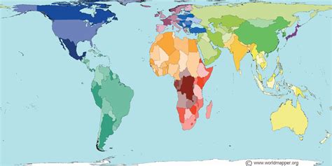 Mapa Mundi Proporções Reais
