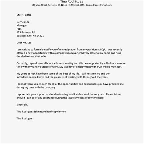 Resignation Letter Template Better Opportunity Quick Tips For Hot Sex