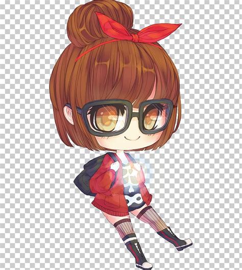 How To Draw Chibi Girl With Glasses
