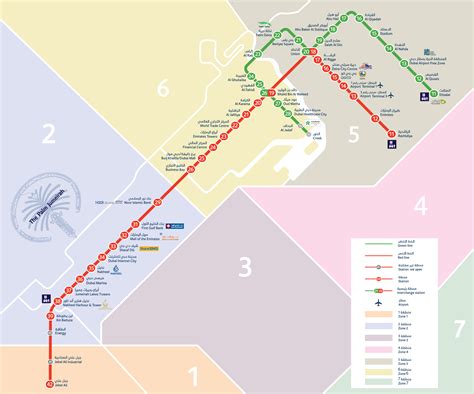 Dubai Metro Map Interactive Route And Station Map Metro Map Dubai Images