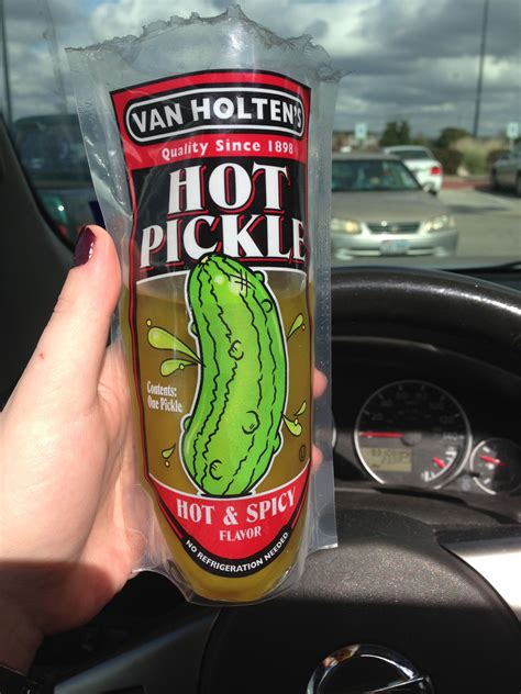 Pickle In A Pouch So Good Especially The Spicy One Hot Pickles