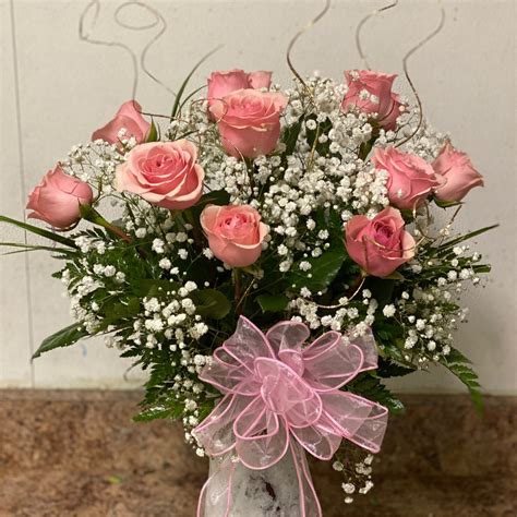 Dozen Pink Roses Premium Mitchells Florist Orlando