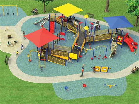 Picture Of Natural Looking Outdoor Preschool Playground Ideas Desain