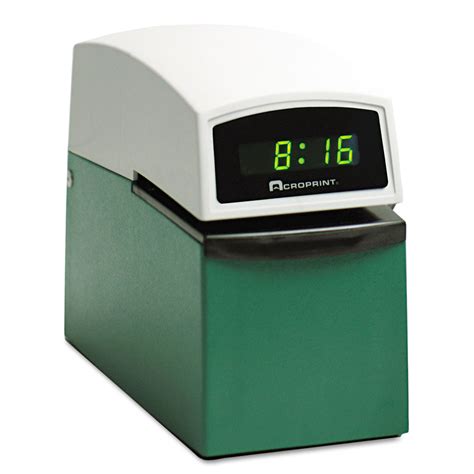 Acp016000001 Acroprint Etc Digital Automatic Time Clock Zuma