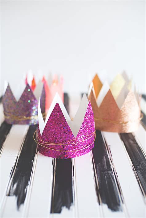 Glitter Twist Birthday Crowns • A Subtle Revelry