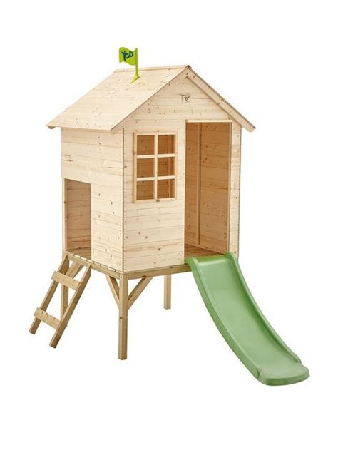 Tp Sunnyside Wooden Tower Playhouse And Slide Uk