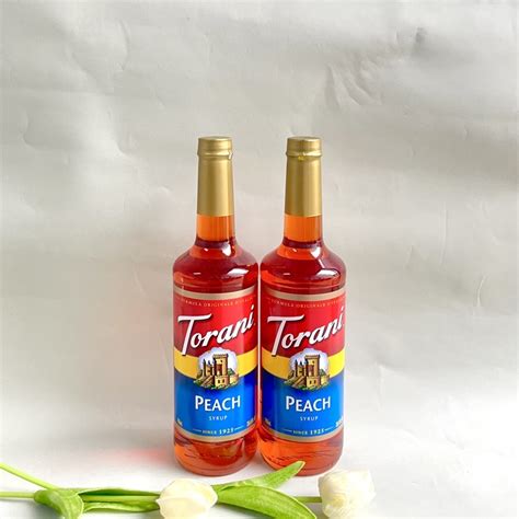 Torani Peach Syrup 750ml Shopee Singapore