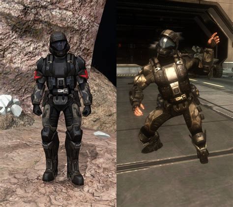 Halo 3 And Halo 3 Odst Armor Comparison Halo