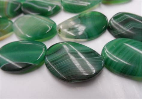 Natural Gemstone Semi Precious Stones Diy Jewelry Natural Green Agate