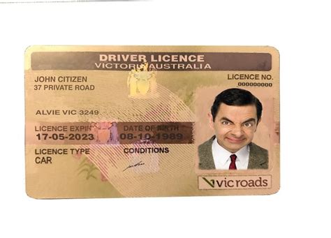 Victoria Australia Driving License Template In Psd Format Fully