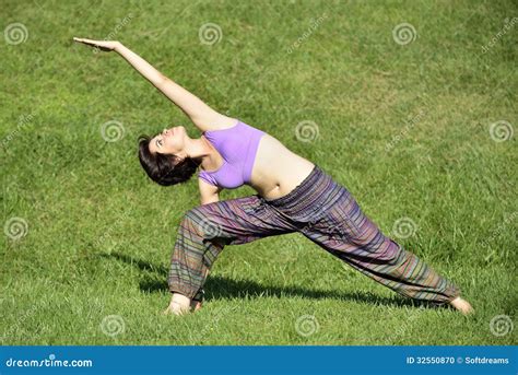 Yoga Session Stock Photo Image Of Therapy Grass Wellbeing