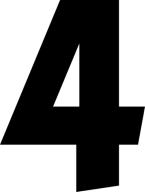 Number Clipart Black And White