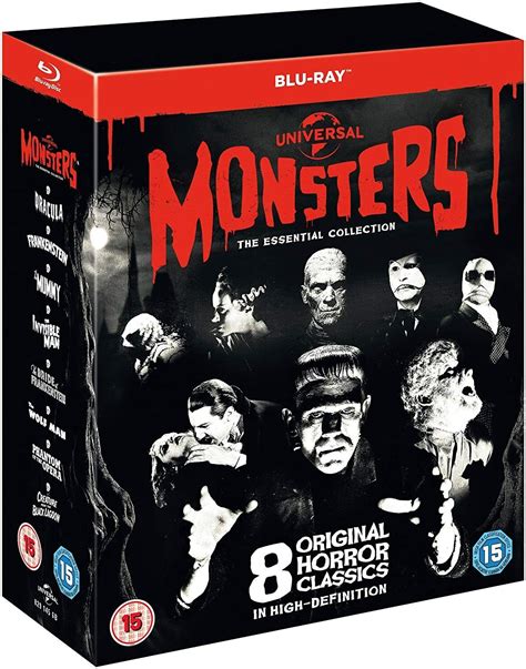 Universal Classic Monsters The Essential Collection Blu Ray Box Set