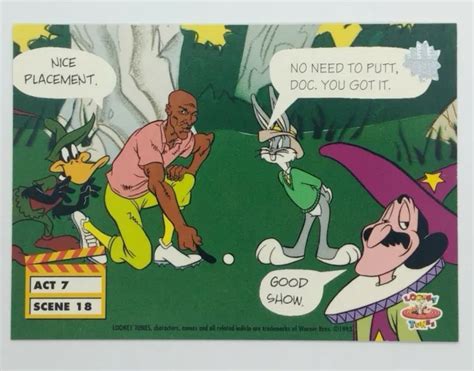 1993 Upper Deck Tune World Michael Jordan Bugs Bunny Daffy Act 7 Scene