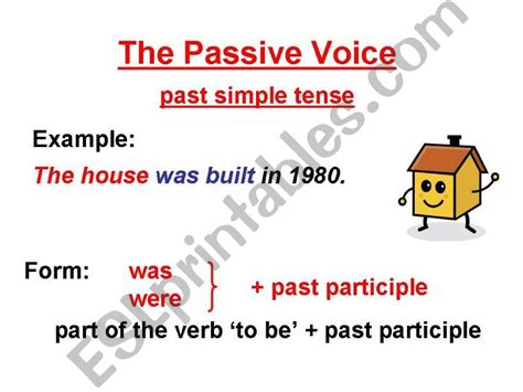 Esl English Powerpoints The Passive Voice Past Simple Tense Hot Sex Picture