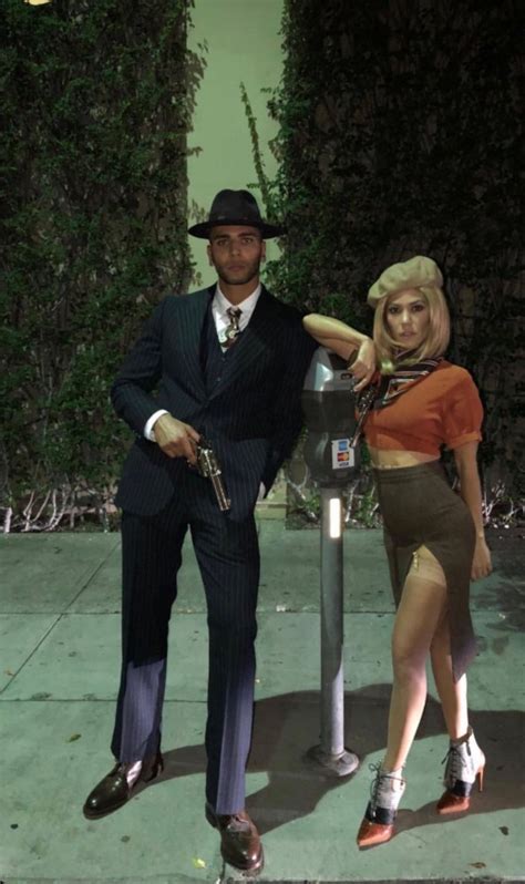 Pin By Kristie Cotton On Theme Parties In 2020 Couples Costumes Gangster Halloween Costumes